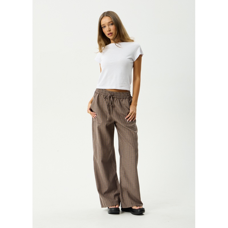 AFENDS Womens Hometown – Pant – Coffee