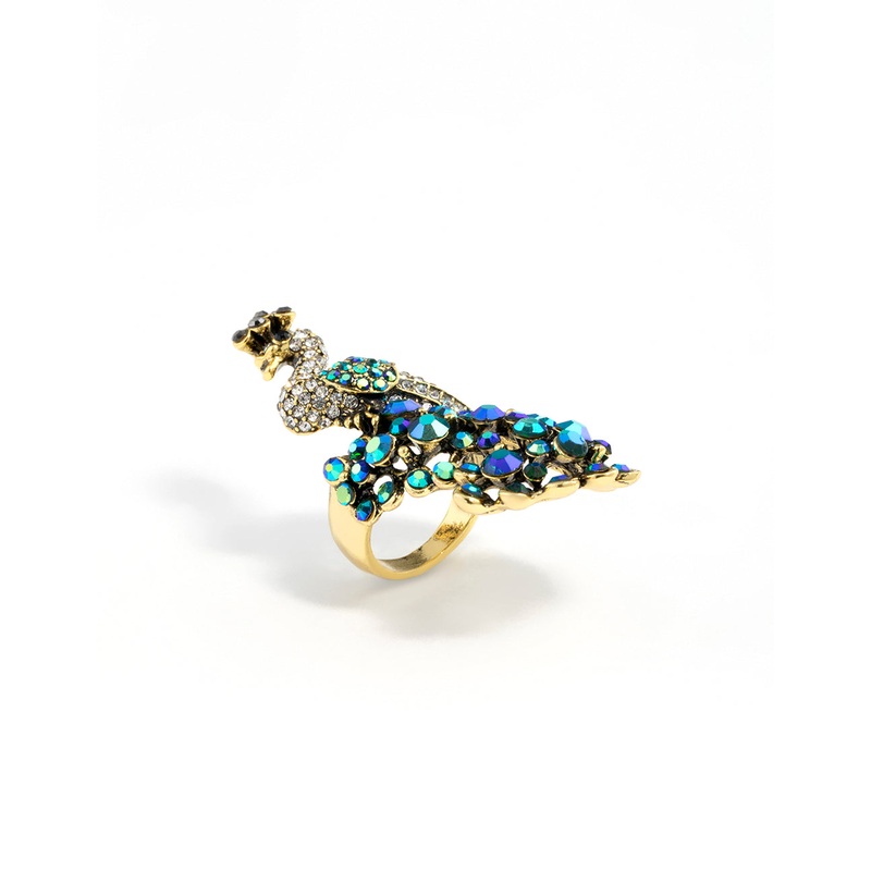 Rainbow Peacock Ring|SM|ML
