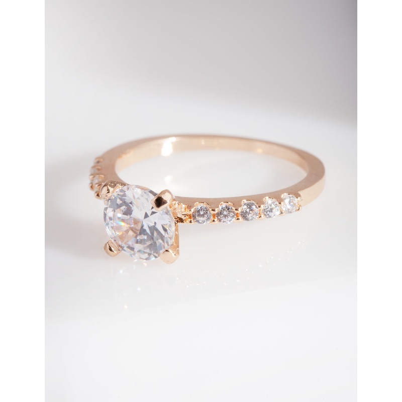 Gold Classic Engagement Style Ring