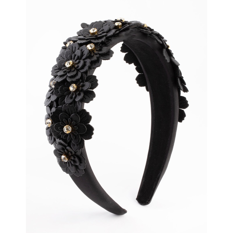 Embellished Floral Fabric Headband