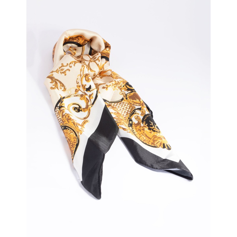 Colourful Vintage Print Bandana Hair Scarf