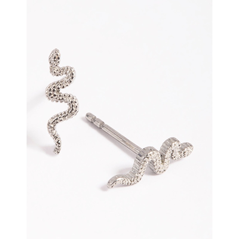 Surgical Steel Snake Stud Earrings