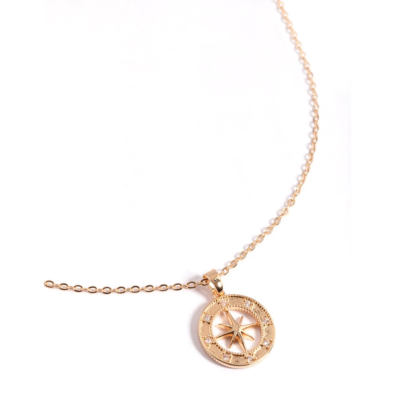 Gold Celestial Compass Necklace