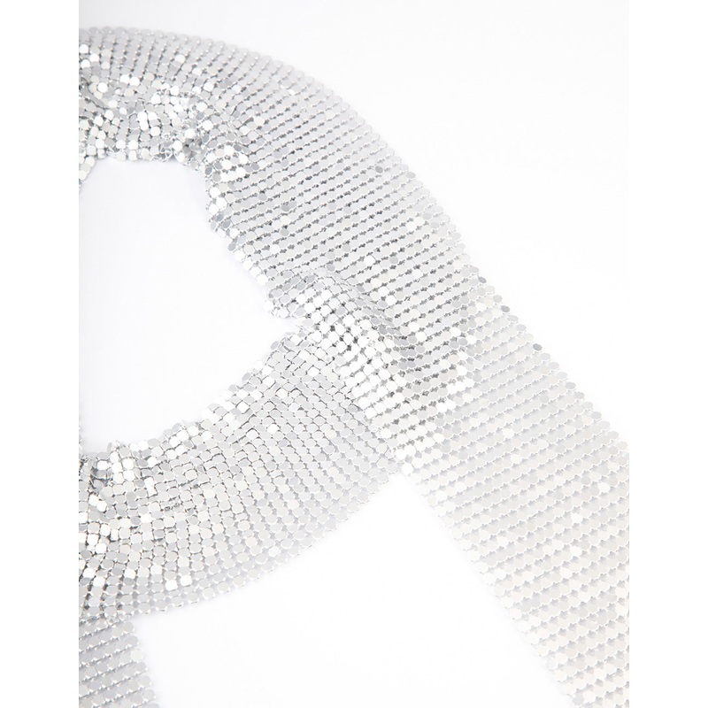 Silver Mesh Scarf