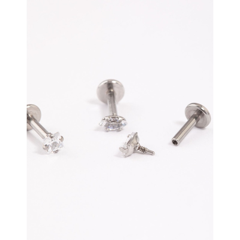 Surgical Steel Fine Diamante Flat Back Pack