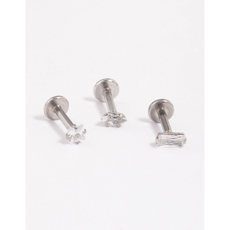 Surgical Steel Fine Diamante Flat Back Pack