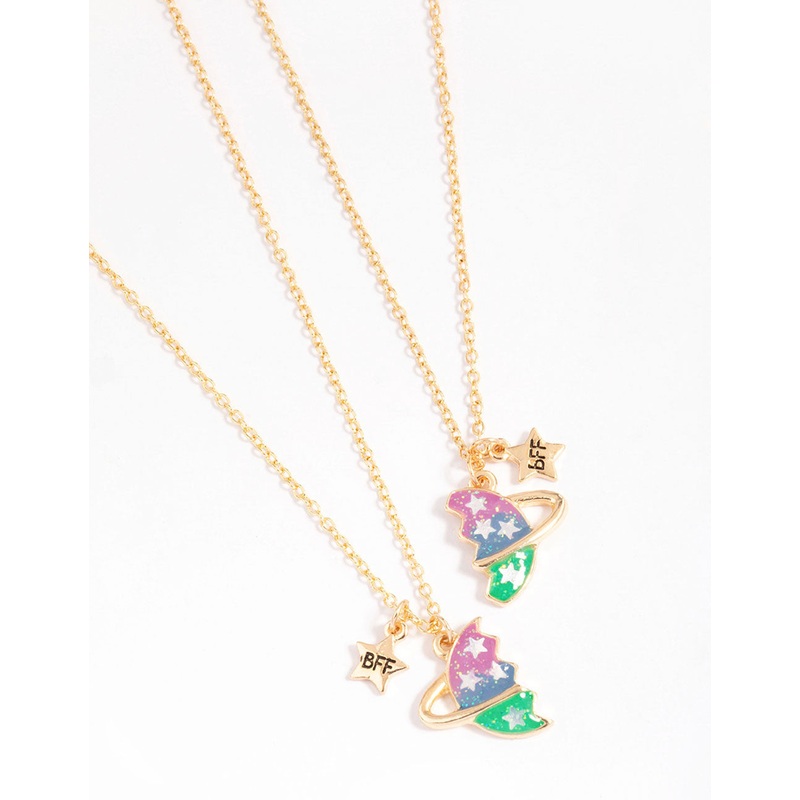 Gold Planet Bestie Necklace Pack