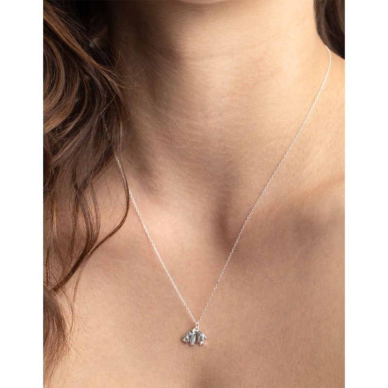 Sterling Silver Elephant Necklace