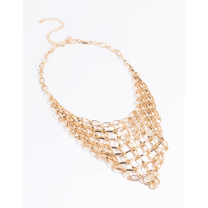 Gold Chain Statement Necklace