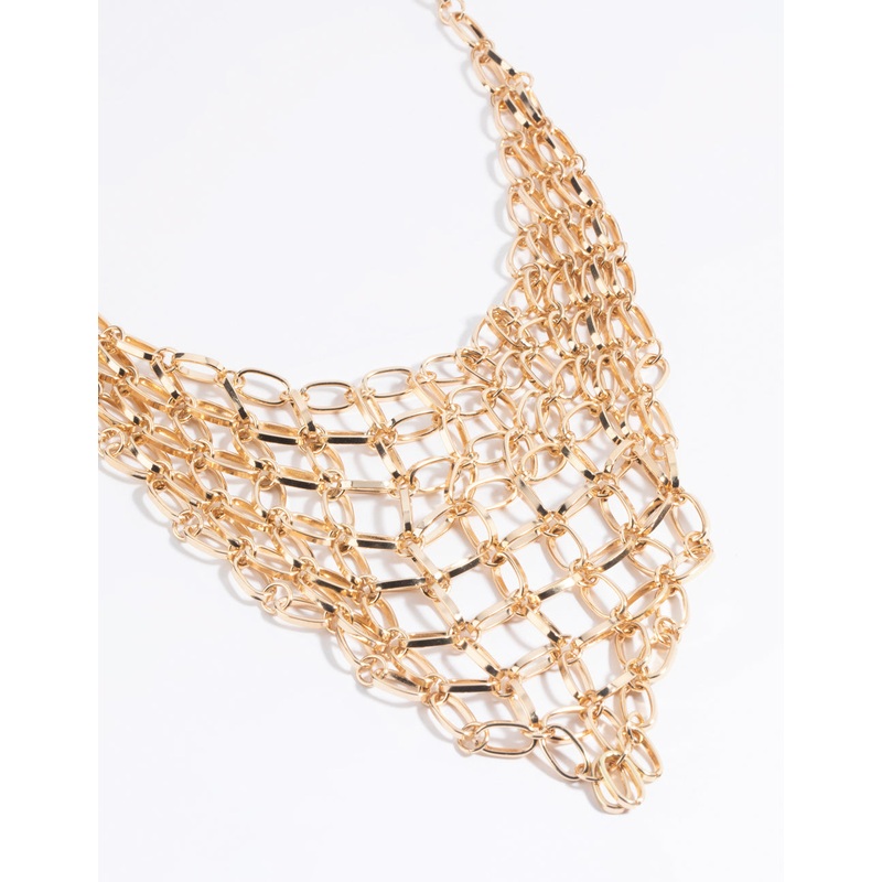 Gold Chain Statement Necklace