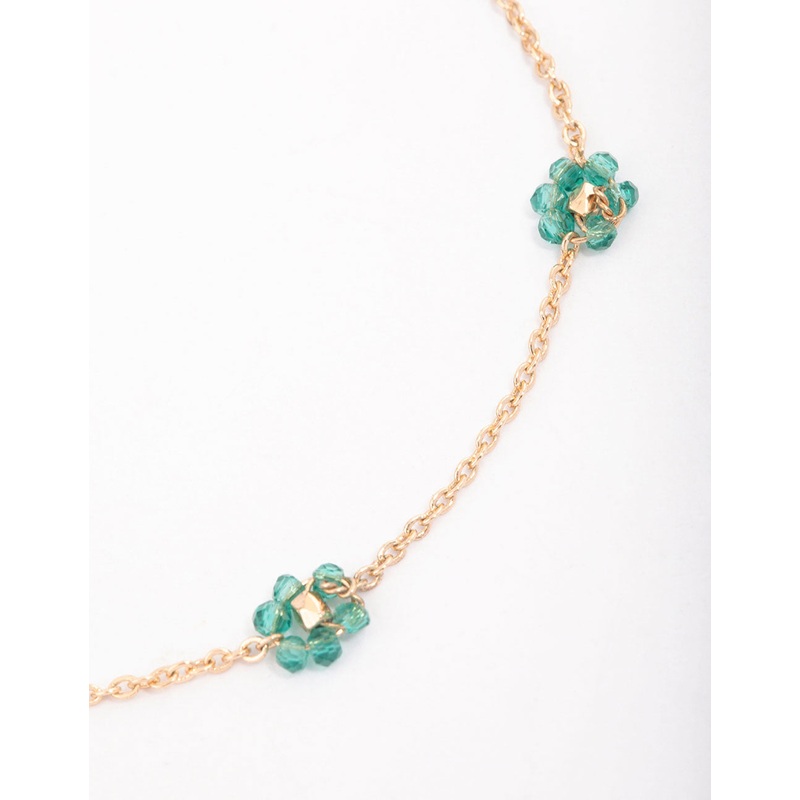 Gold Multi Dainty Flower Bracelet