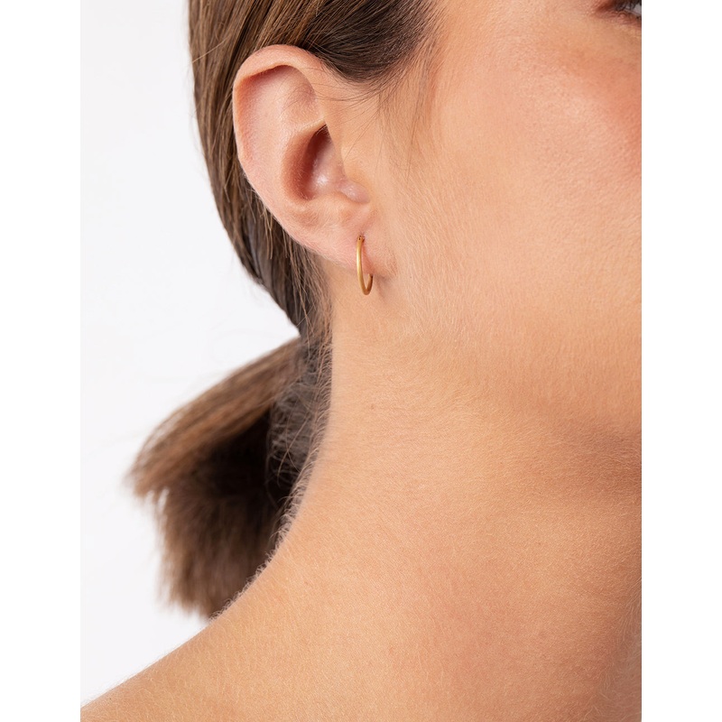 Gold Plated Sterling Silver Mix Texture Hoop Pack Earring