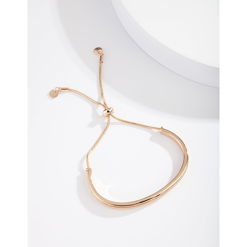 Gold Diamante Rigid Bracelet