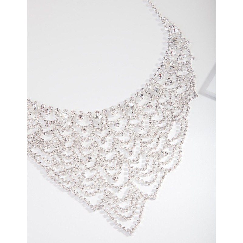 Silver Lattice Chain Necklace