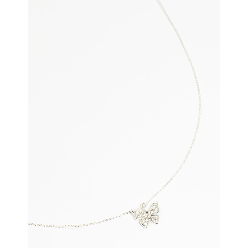 Silver Butterfly Necklace