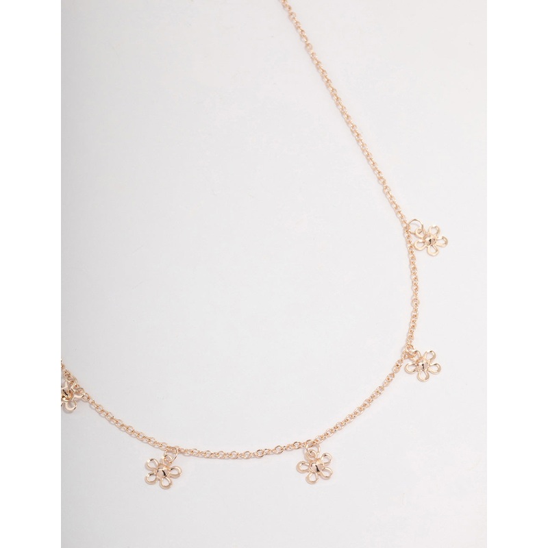 Rose Gold Daisy Garden Necklace