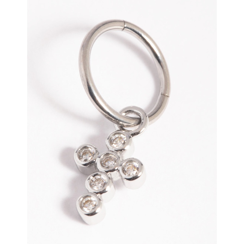 Titanium Crystal Cross Clicker