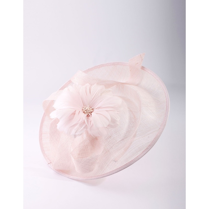 Blush Floral Boater Alice Band