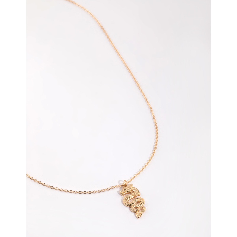 Gold Double Infinity Heart Necklace