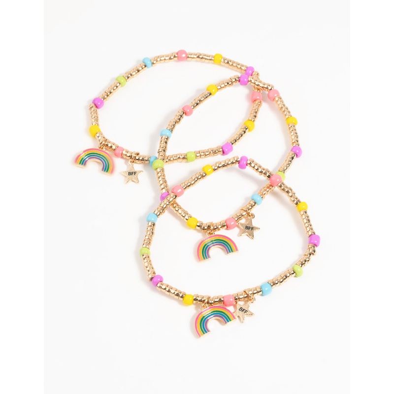 Kids Rainbow Star Best Friend Bracelet Pack