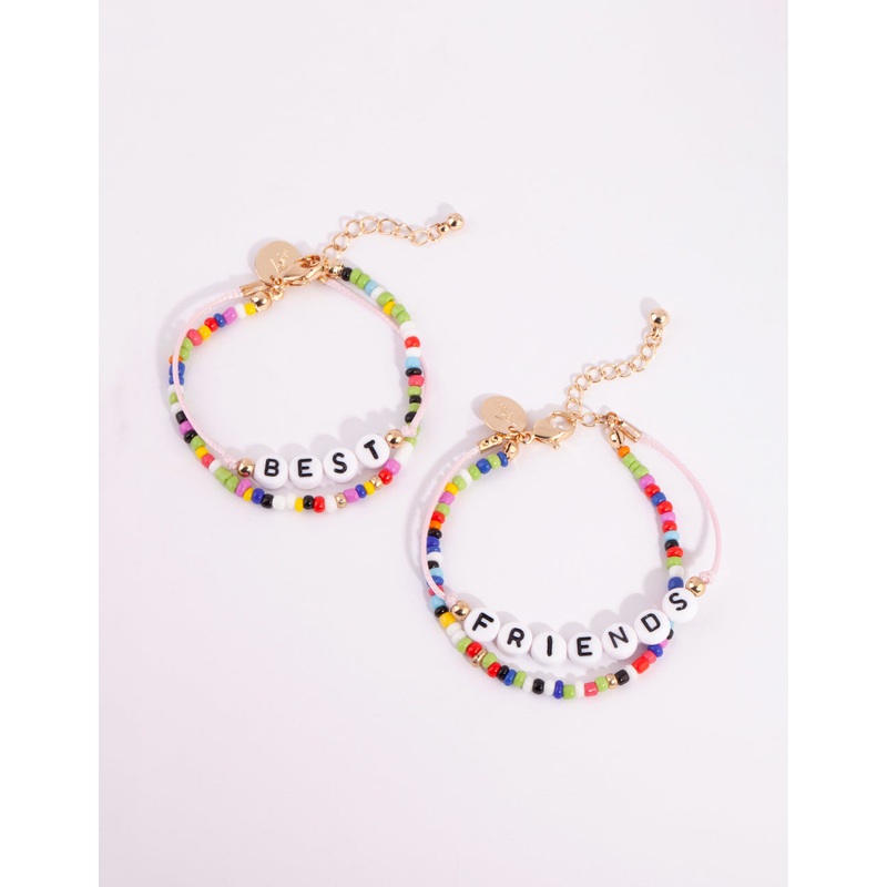 Kids Best Friend Rainbow Bracelet 4-Pack