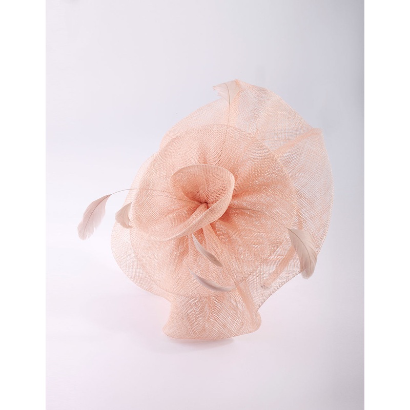 Pink Ruffle Saucer Headband