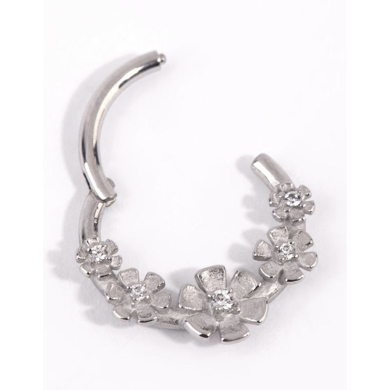 Surgical Steel Flower Clicker