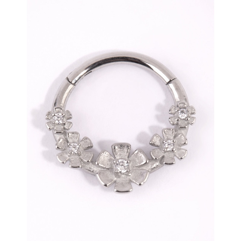 Surgical Steel Flower Clicker