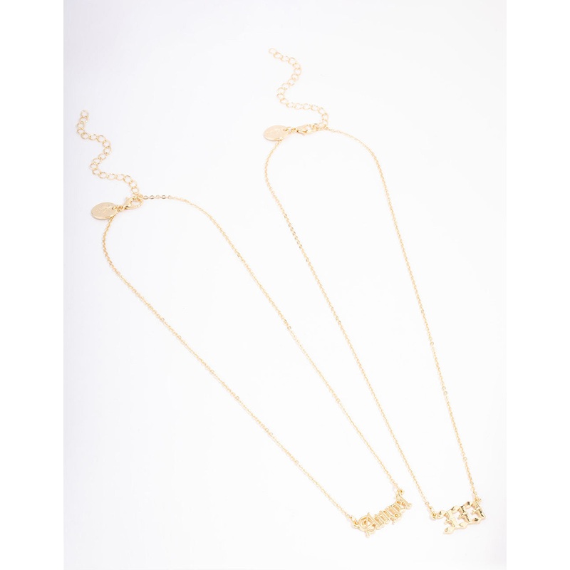 Gold Plated Angel Number ‘333’ Layered Necklace