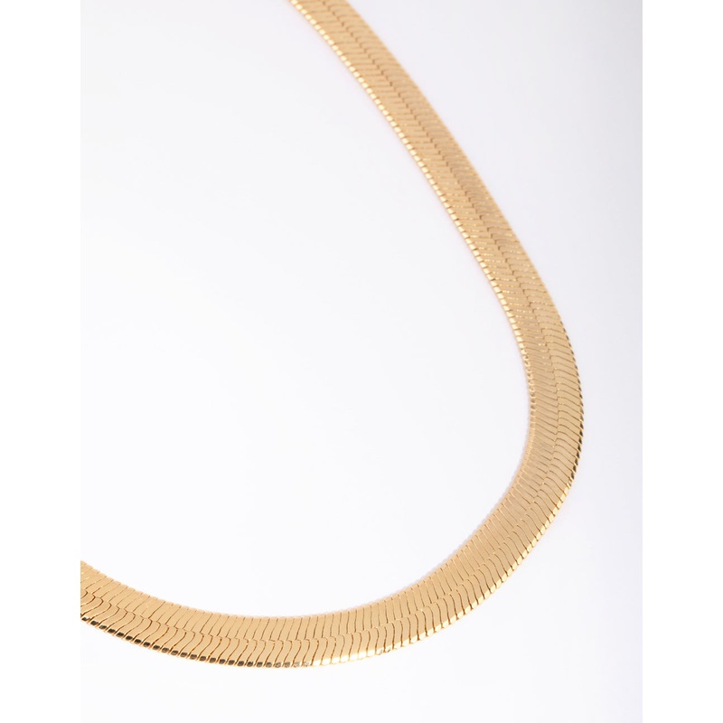 Gold Plated Snake Chain Necklace