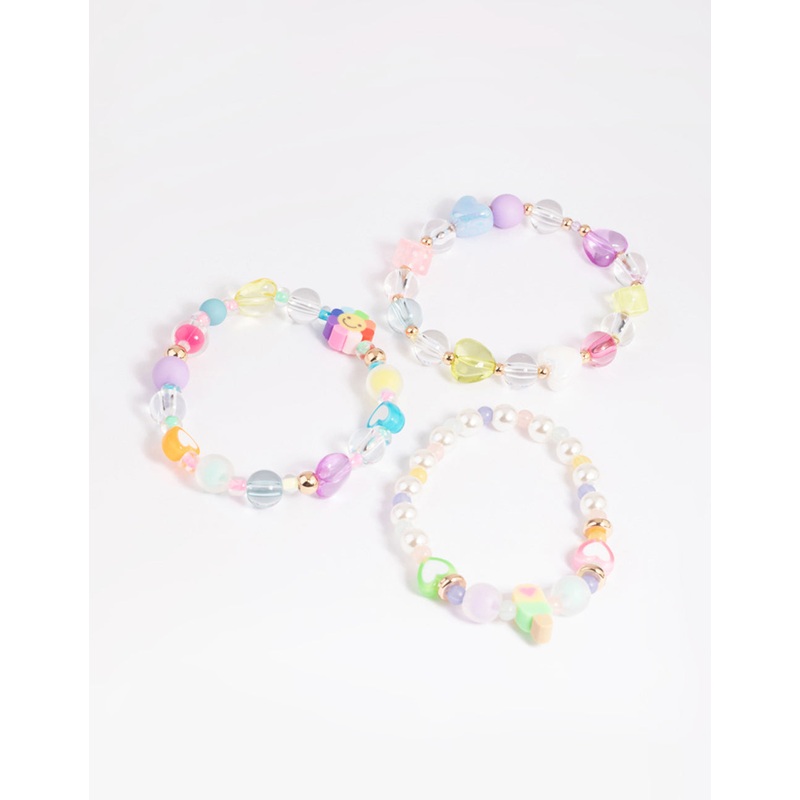 Kids Pastel 90s Strech Bracelet Pack