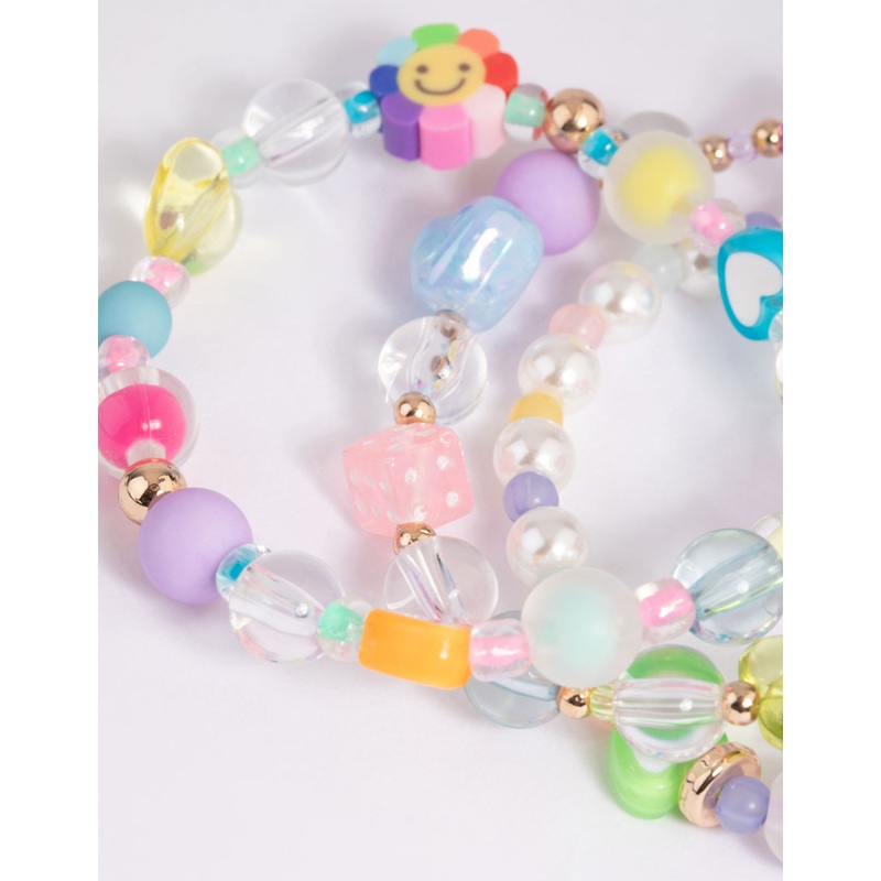 Kids Pastel 90s Strech Bracelet Pack
