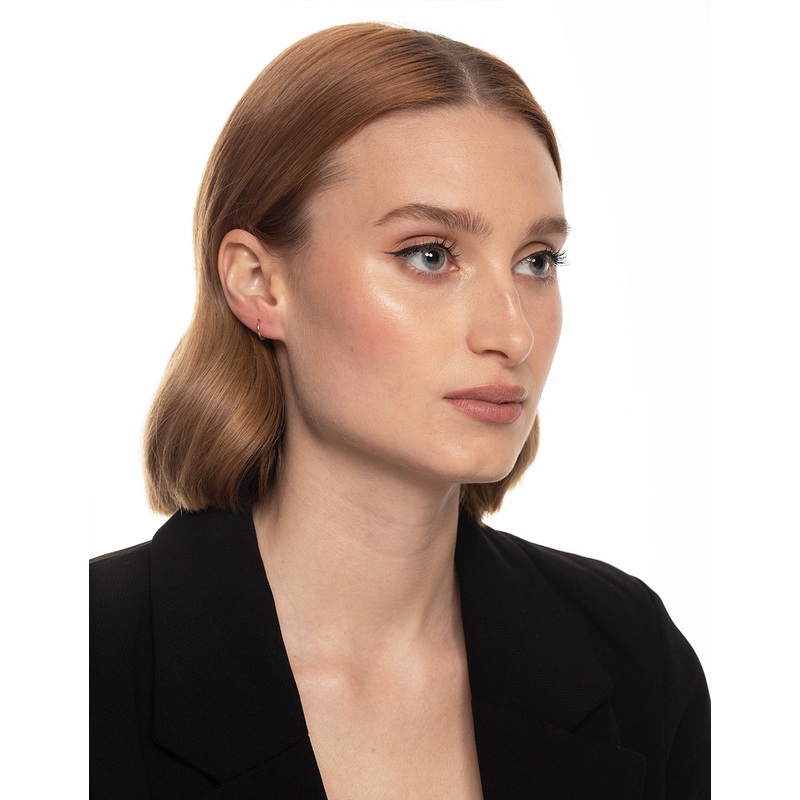 Rose Gold Titanium Cubic Zirconia 8mm Clicker