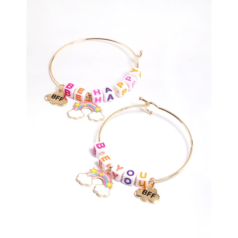 Kids Bright Word BFF Cuff Bangle