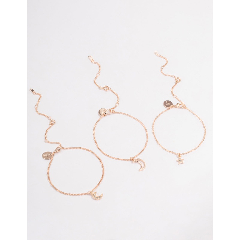 Rose Gold Celestial Bracelet or Anklet Pack