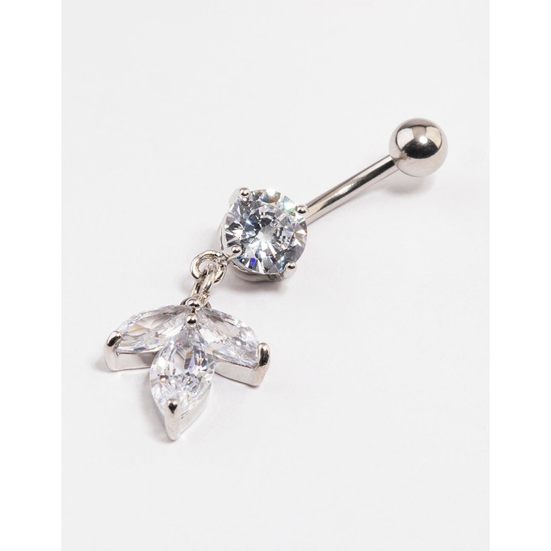 Surgical Steel Petal Drop Belly Ring