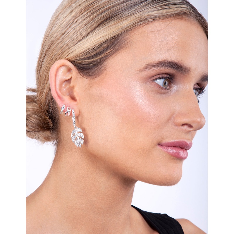 Silver Huggie Stack Pack Earring