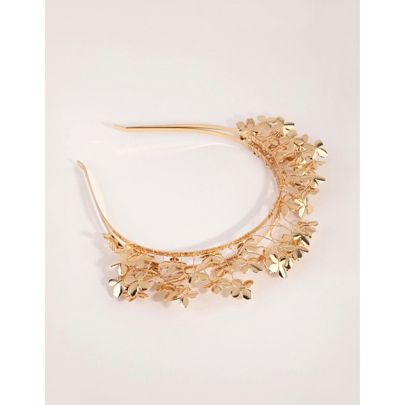 Gold Mixed Metal Flower Crown