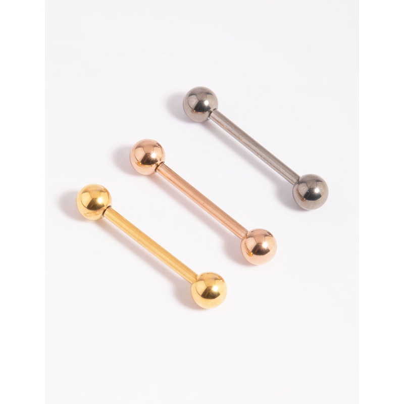 Titanium Tongue Ring Pack