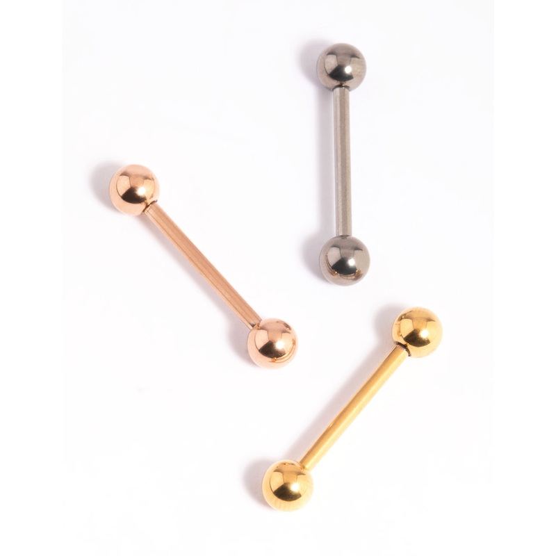 Titanium Tongue Ring Pack