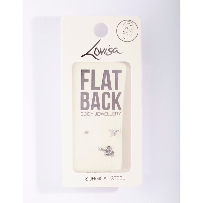 Surgical Steel Snake Cartilage Pack