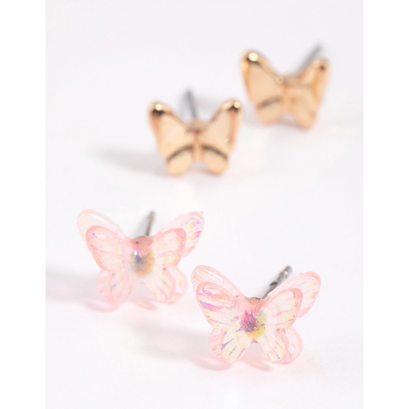 Pink Mixed Graduating Butterfly Earrings Pack