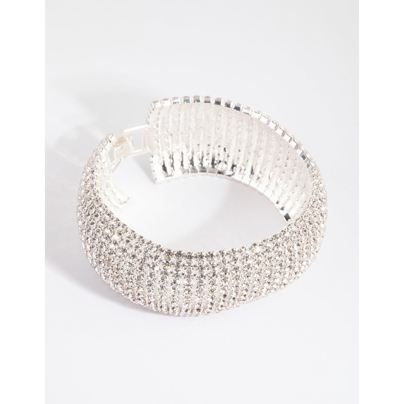 Silver Statement Cup Chain Bracelet