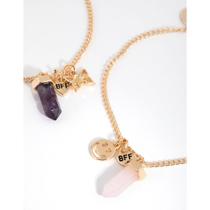 Kids Gold Shard Butterfly Pack Bracelets