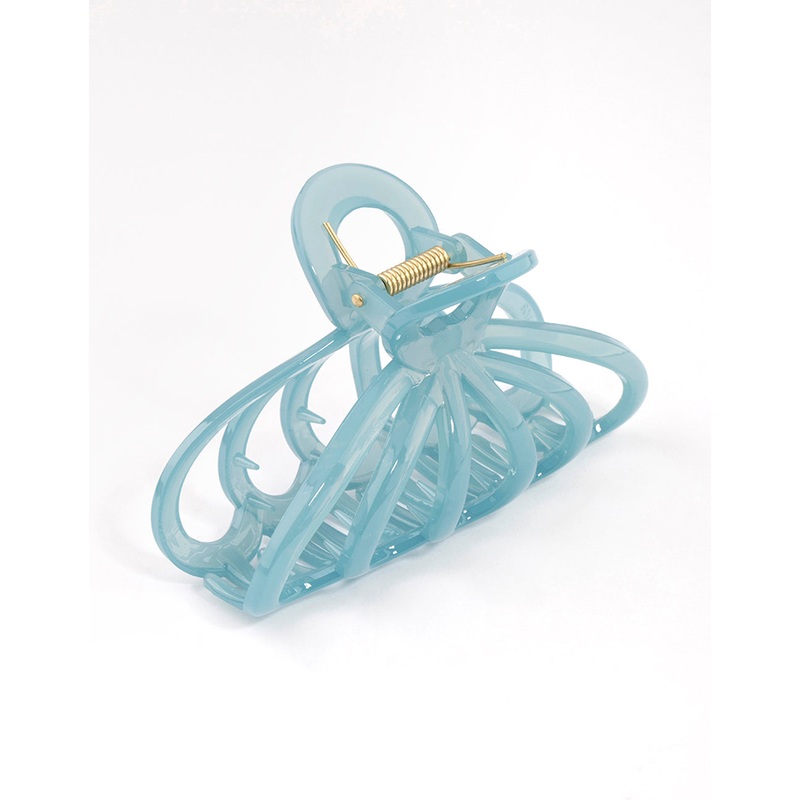Blue Large Shell Cut Out Hair Claw Clip