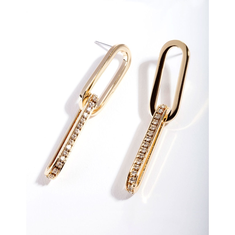Gold Plated Drop Earrings