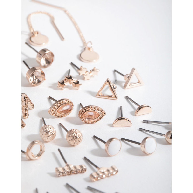 Rose Gold Pacific Opal 20-Pack Earring