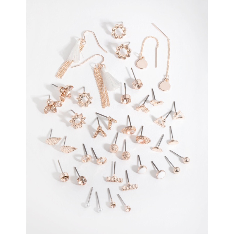 Rose Gold Pacific Opal 20-Pack Earring