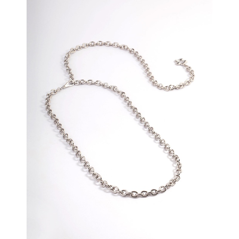 Silver Flower Charm Belt