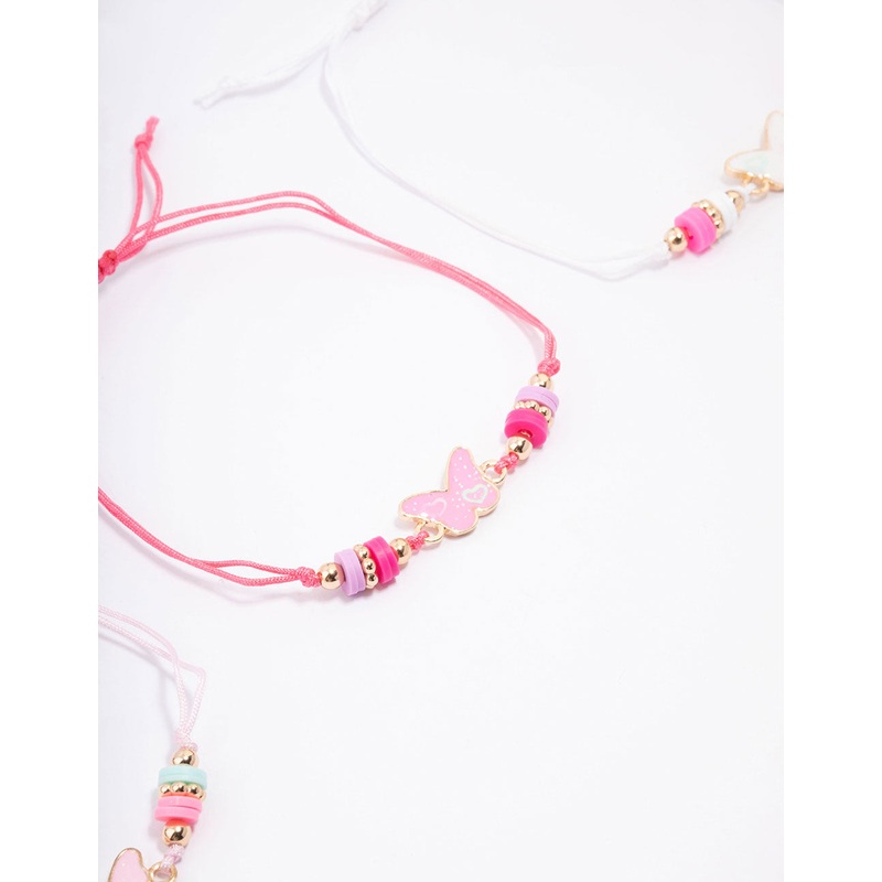 Kids Mixed Butterfly Bracelet 3-Pack